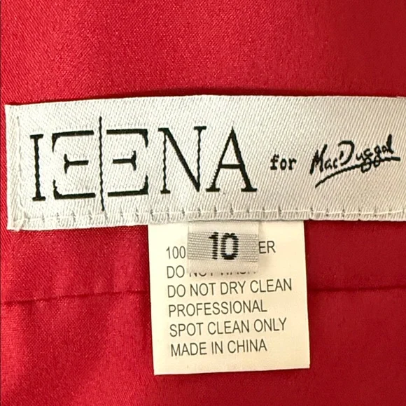 Elegant Mac Duggal New Red Sleeveless Dress Size 10 - Picture 9 of 16